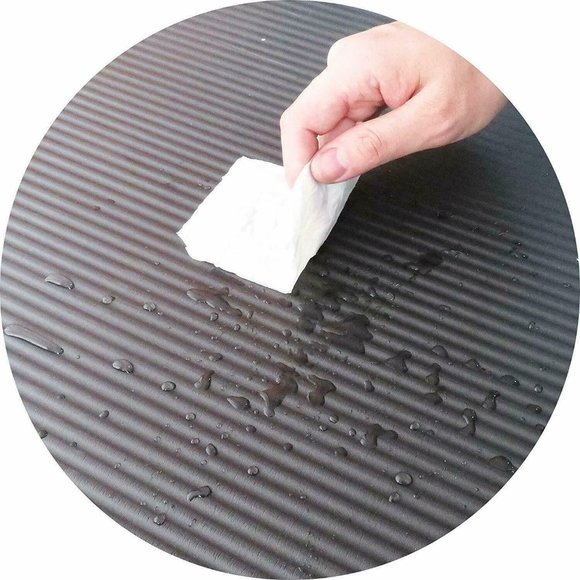 Non Slip Yoga Mat - Black - 72"x24"  1/2" Thick Fitness Mat with carrying strap - Picture 9 of 13